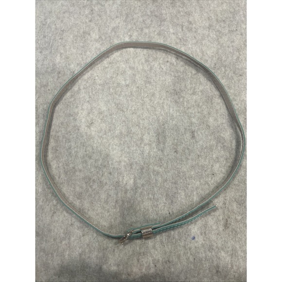 The Unbranded Brand Accessories - Women's Mint Green Skinny Belt Gold Buckle Used